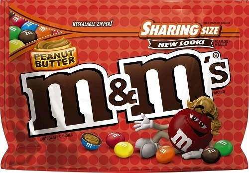 M&M's Candies In a Stand Up Pouch