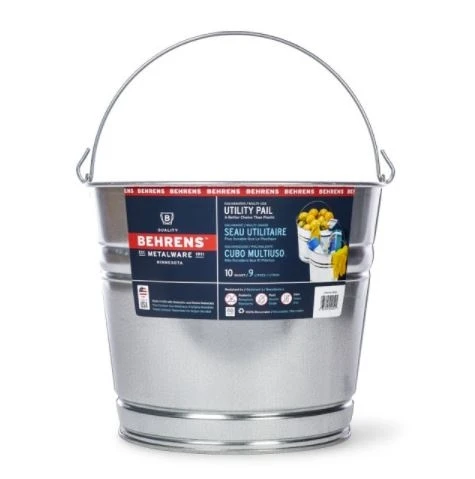 Behrens 10 Qt. Galvanized Steel Pail