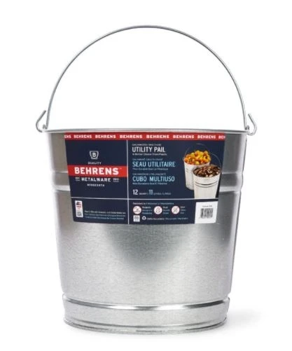 Behrens 12 Quart Galvanized Steel Pail