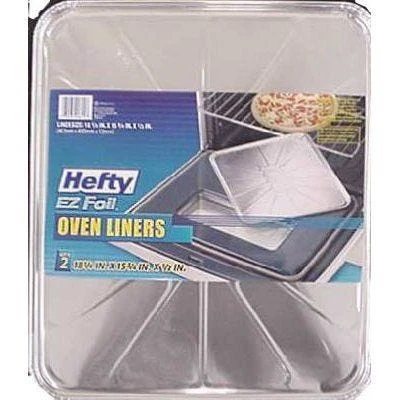 Hefty Oven Liner, Aluminum β 2 Pack