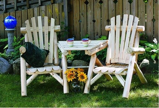 Lakeland Mills Solid Cedar Vis-A-Tete Chair - Image 2