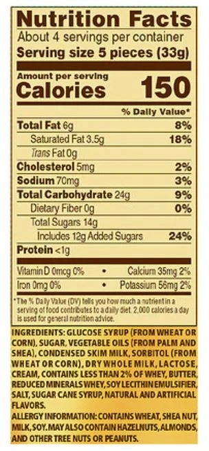 Werther's Original Soft and Creamy Caramels with Vanilla, 4.51 oz - Image 2