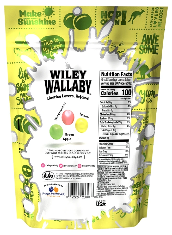 Wiley Wallaby Sourrageous Drops, 8 oz - Image 2