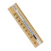 6.5" x 3.375" Wood Indoor Wall Thermometer