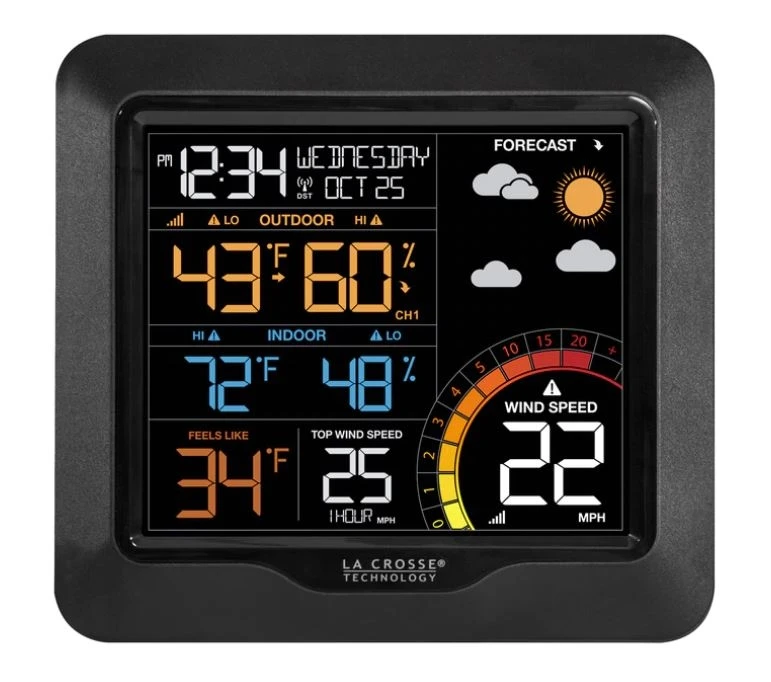 La Crosse Color Wind Speed Weather Station