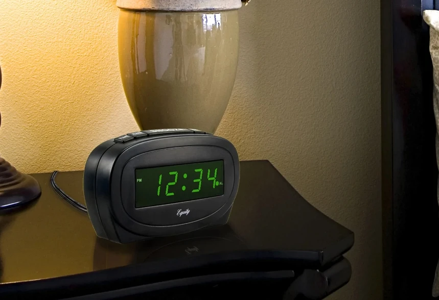 La Crosse .6" Green LED Alarm Clock - Image 2