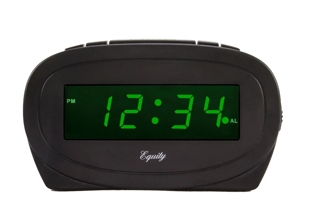La Crosse .6" Green LED Alarm Clock