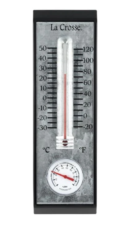 La Crosse Bi-Metal Thermometer with Hygrometer 10"