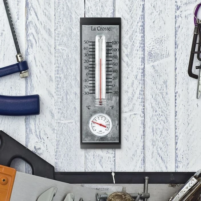 La Crosse Bi-Metal Thermometer with Hygrometer 10" - Image 2