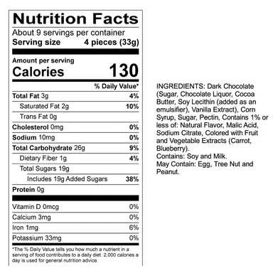 SWEETS Dark Chocolate Blueberry Sticks - Image 2