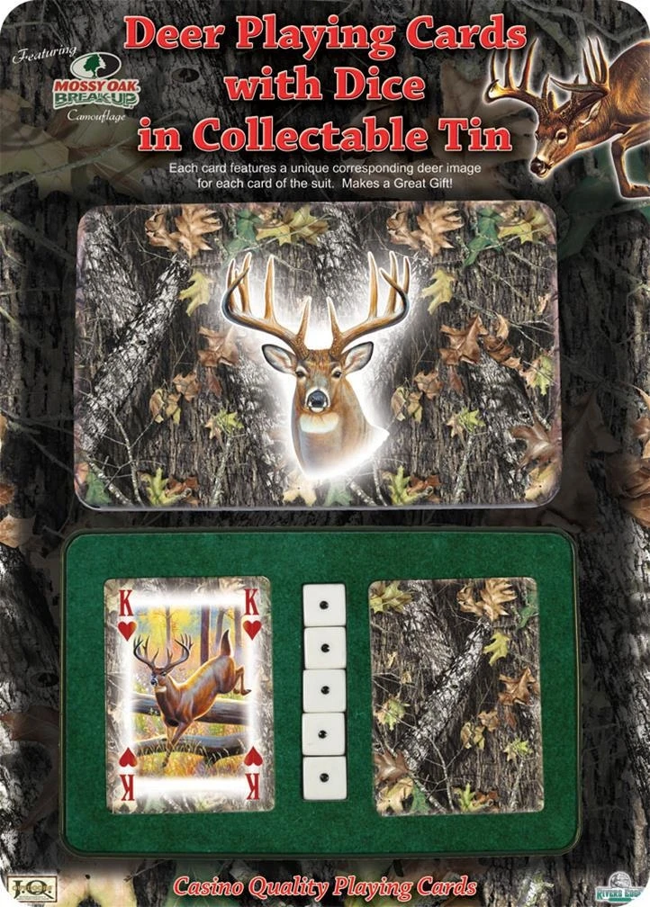 River's Edge Mossy Oak Deer Cards & Dice