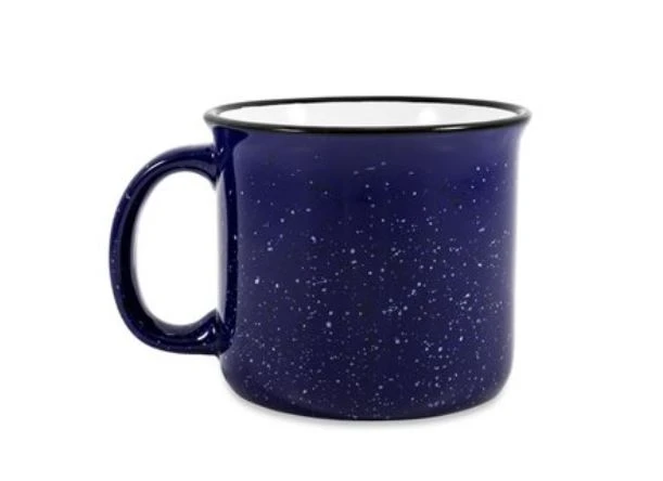 Camco Life is Better at the Campsite Ceramic Mug, Blue, Campfire Design - Image 4