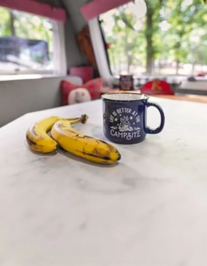 Camco Life is Better at the Campsite Ceramic Mug, Blue, Campfire Design - Image 5