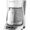 Black & Decker 12-Cup* Programmable Coffeemaker, White
