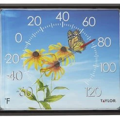 Taylor 12" x 14" Dial Thermometer, Butterfly