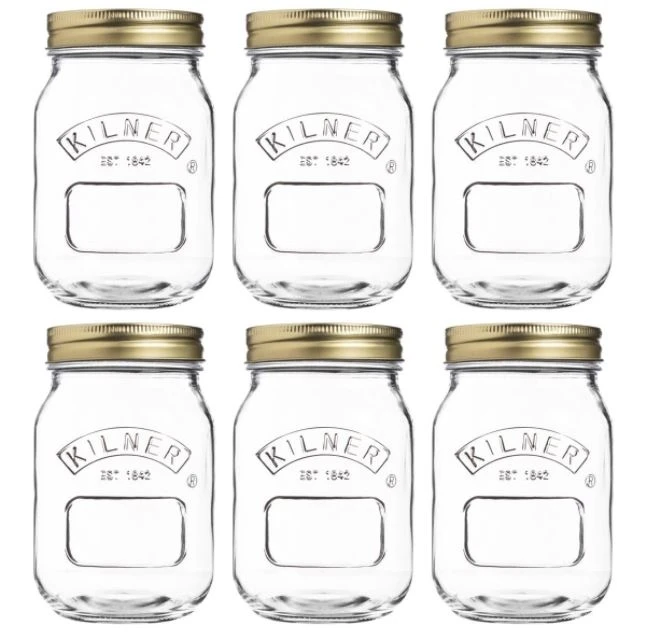 Kilner 17 Oz. Canning Jar, 6-Pack