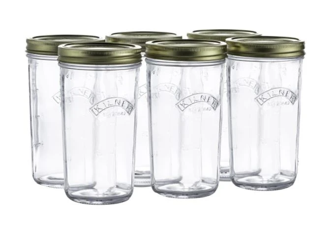 Kilner 17 Oz. Wide Mouth Jar, 6-Pack
