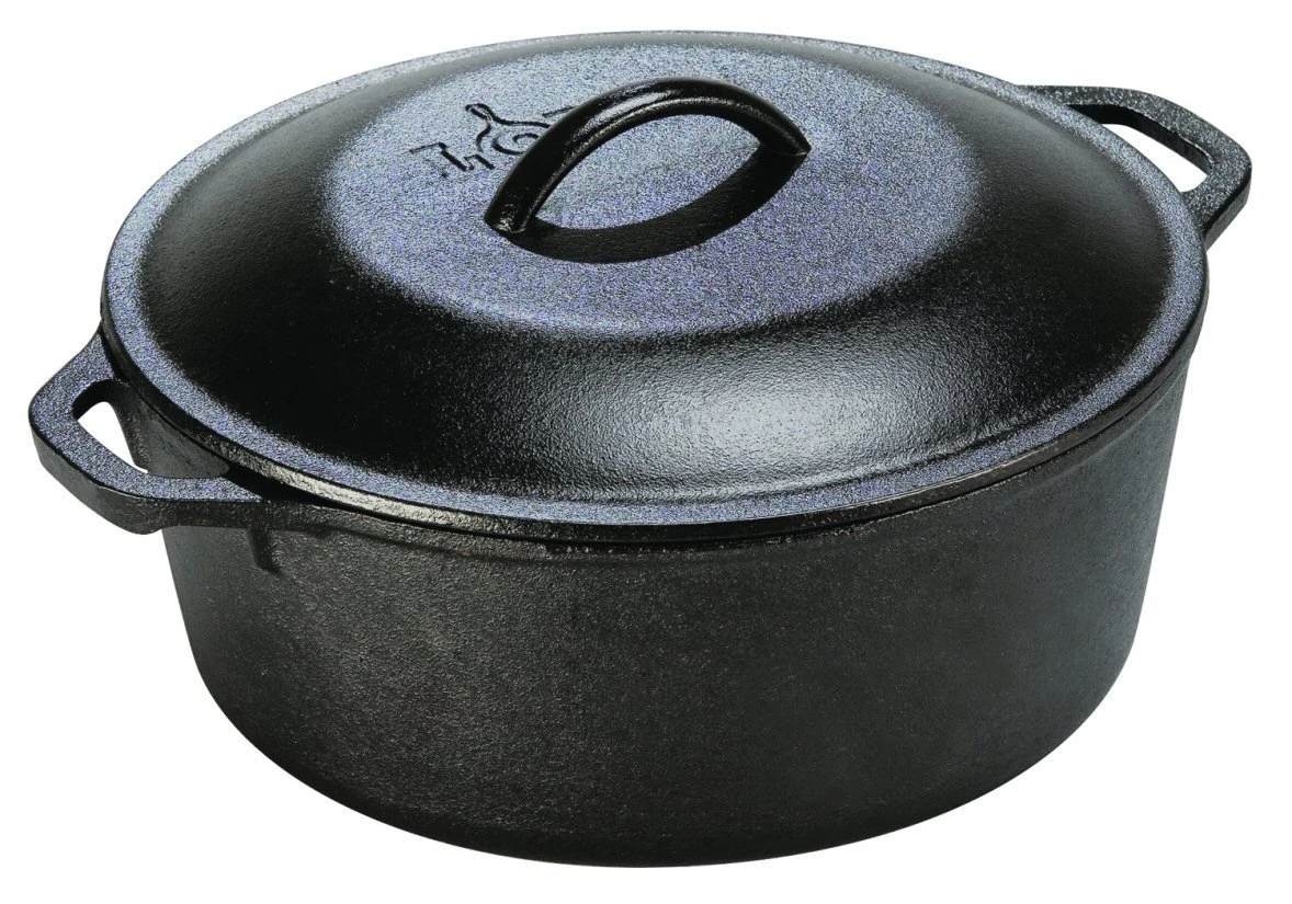 Lodge Dutch Oven w/Loop Handles & Iron Cover