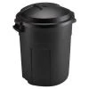 Roughneck 20-Gallon Black Plastic Trash Can