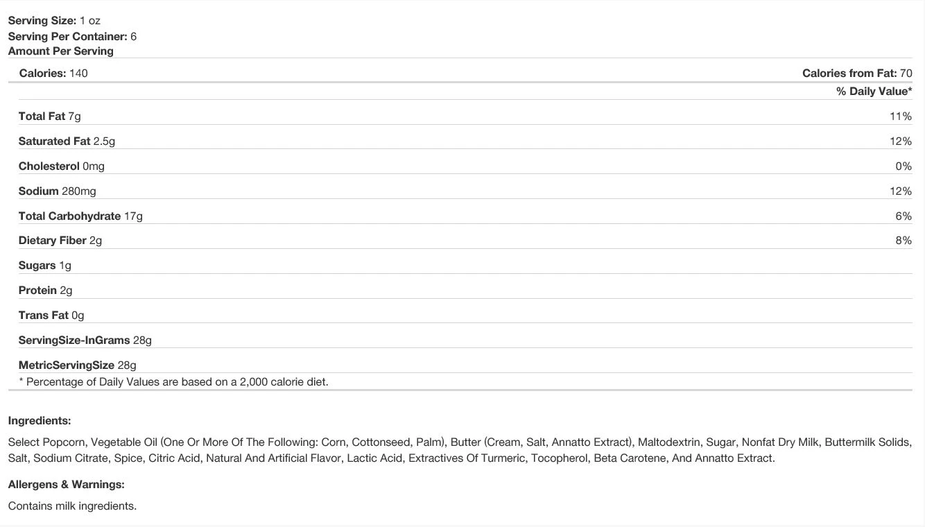 Herr's Fire Roasted Sweet Corn Popcorn, 4 oz - Image 2